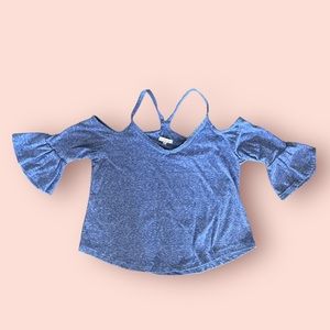 Copper Key Fun Trendy Top sz S